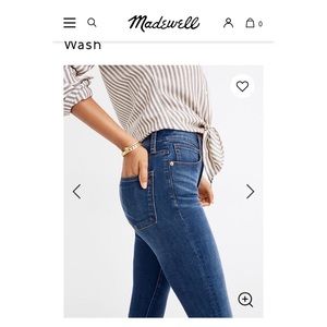 Madewell Rivet and Thread Skinny Jean